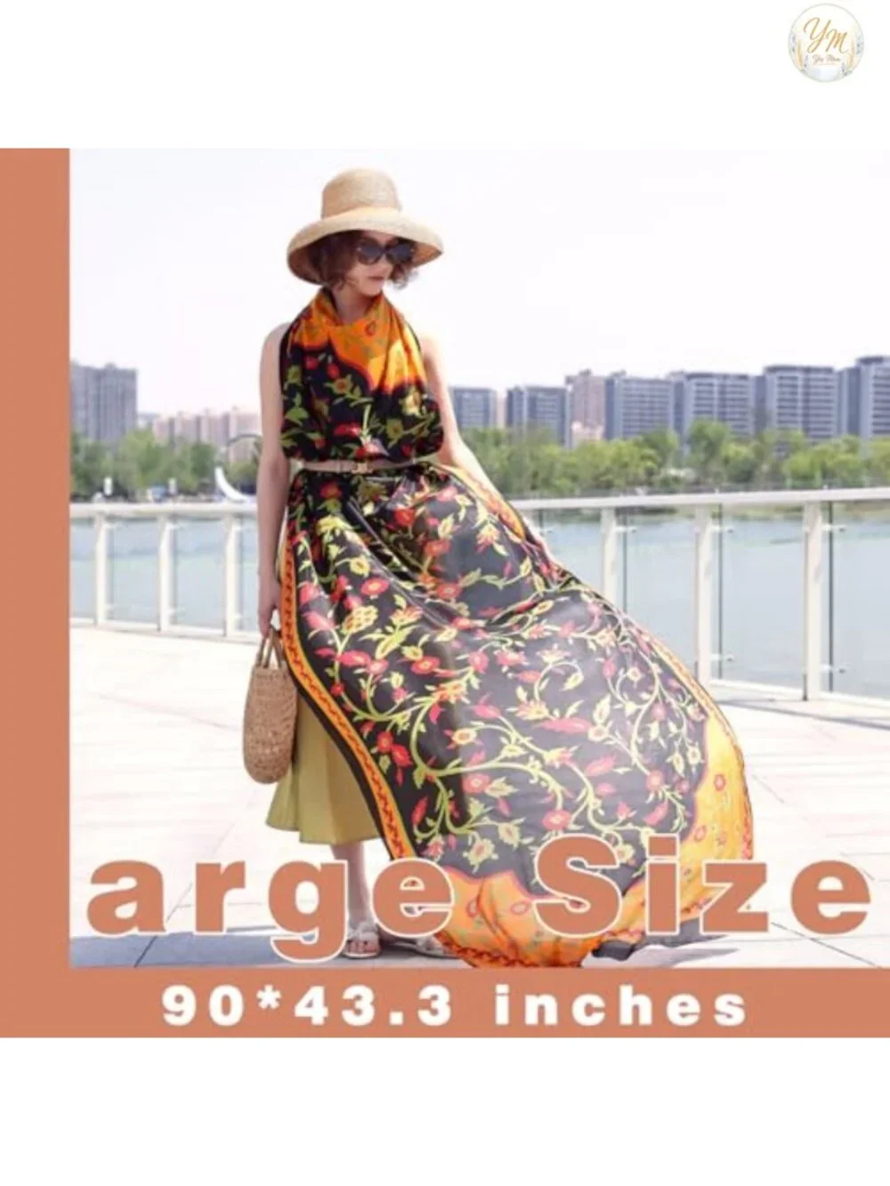 100% Mulberry Silk Shawl Wrap for Women Oversized Lightweight Pashmina Evening